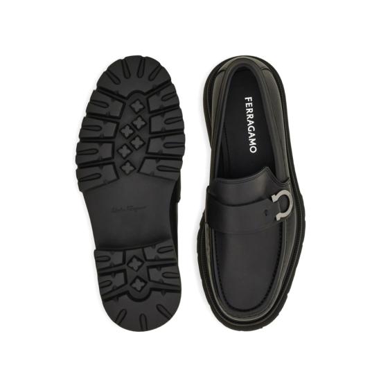  살바토레 페라가모 로퍼 페라가모 송아지 가죽  블랙 - SALVATORE FERRAGAMO