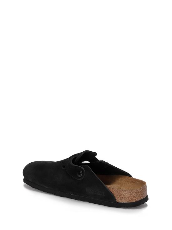 26FW 버켄스탁 보스턴 소프트 풋베드 스웨이드 레더 660473M BLACK - BIRKENSTOCK