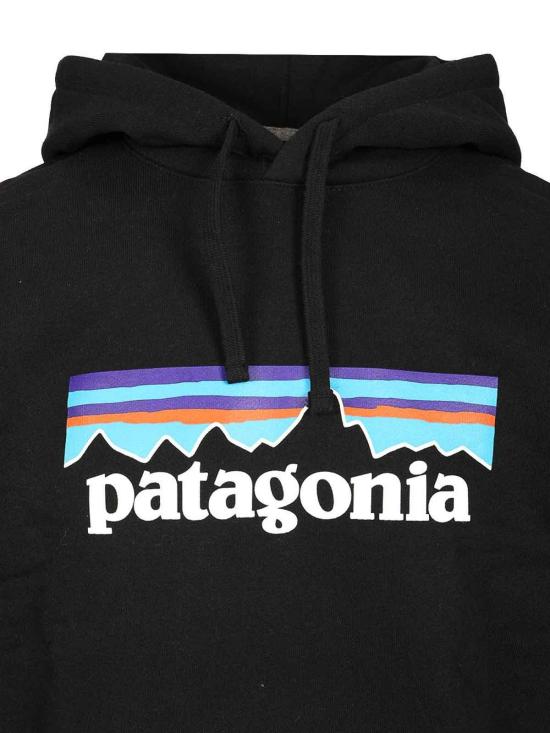 26FW 파타고니아 P-6 로고 업라이절 후드 티셔츠 39622BLK BLACK - PATAGONIA