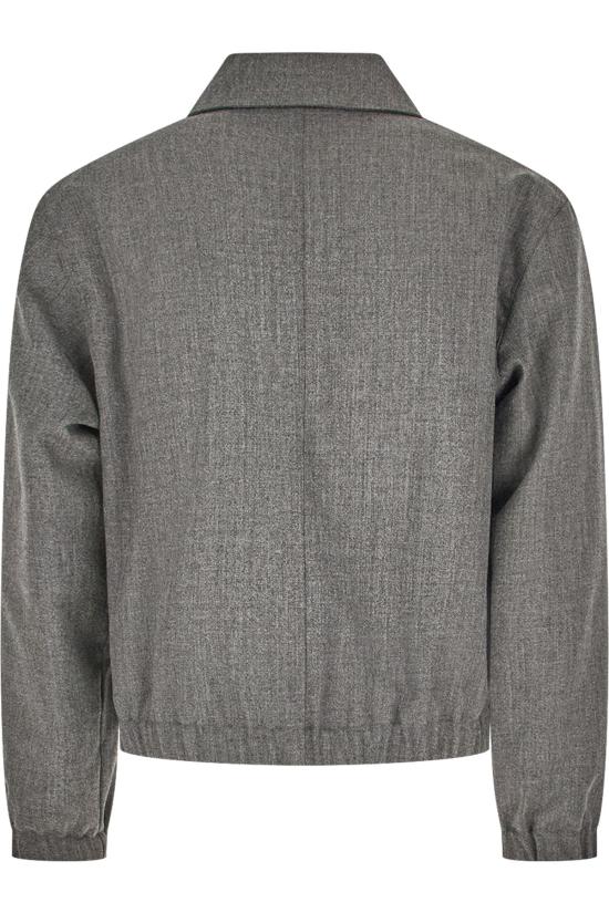 26FW 아미 울 아미 드 꾀흐 패딩 재킷 HJK830WV0216 A189 GRIS CARBONE - AMI