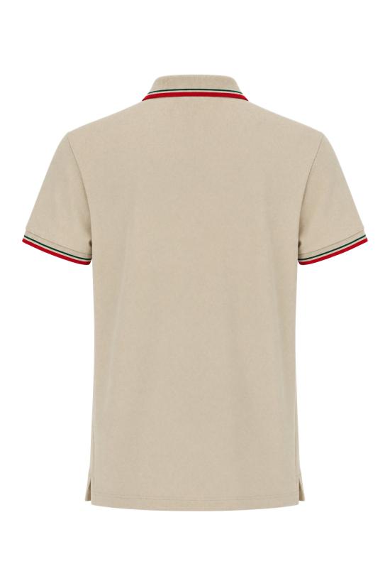 26FW 구찌 자수 코튼 피케 폴로 셔츠 872471XJHX6 2901 Sabbia - GUCCI