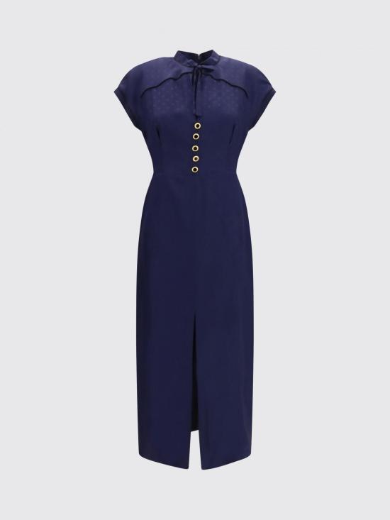 26FW 알레산드라리치 롱 원피스 FABX4432F4853 1844 Navy - ALESSANDRA RICH