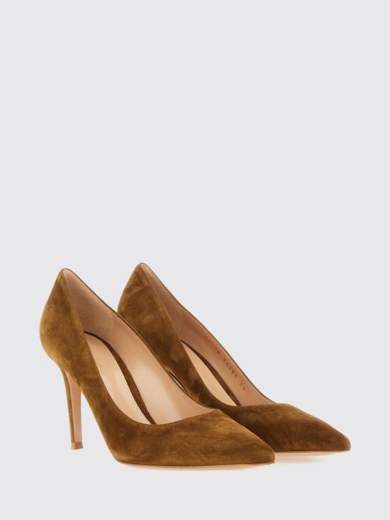 26FW 지안비토로시 힐/펌프스 G2458085RICCAM TEXA Burnt - GIANVITO ROSSI