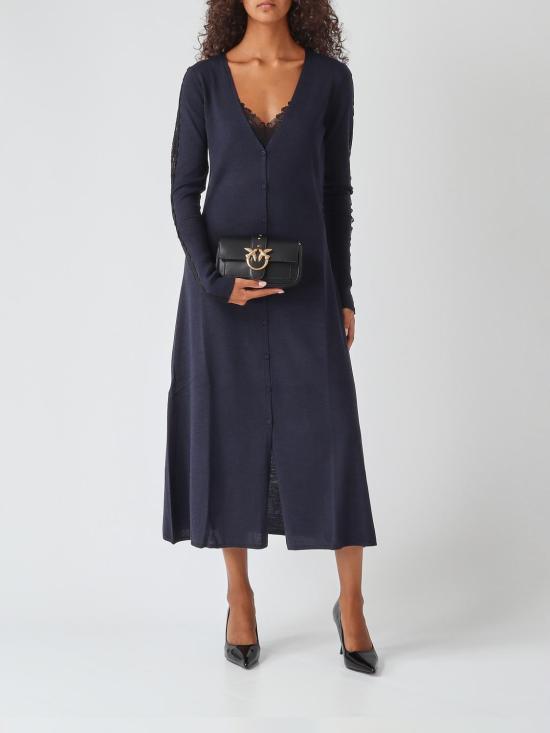 26FW 핑코 롱 원피스 107772A3O1 G03 Navy - PINKO