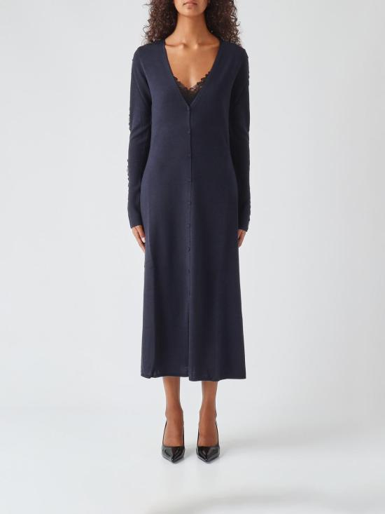 26FW 핑코 롱 원피스 107772A3O1 G03 Navy