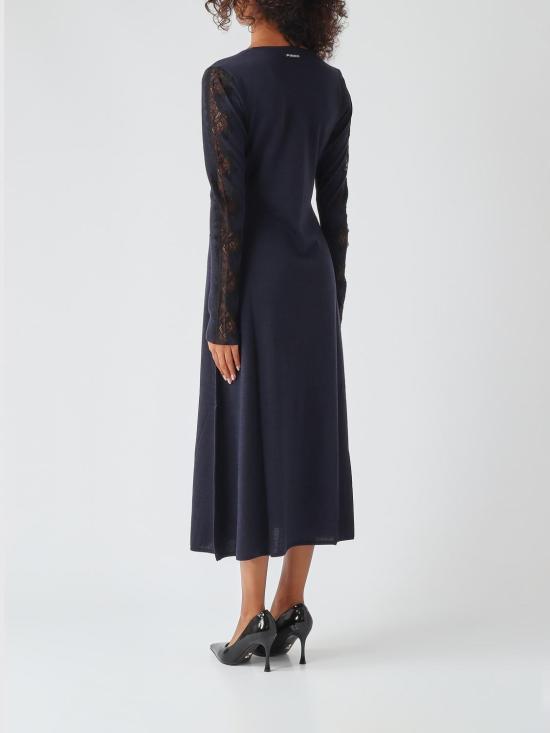 26FW 핑코 롱 원피스 107772A3O1 G03 Navy - PINKO
