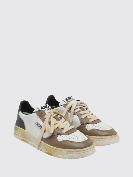26FW 오트리 슈퍼 빈티지 메달리스트 로우 레더 스니커즈 AVLW SV60 Brown - AUTRY