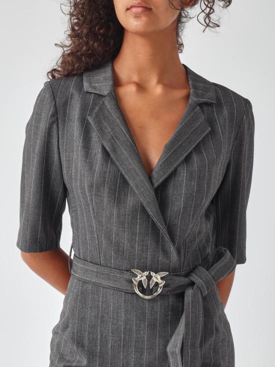 26FW 핑코 롱 원피스 107417A3FF IN4 Grey - PINKO