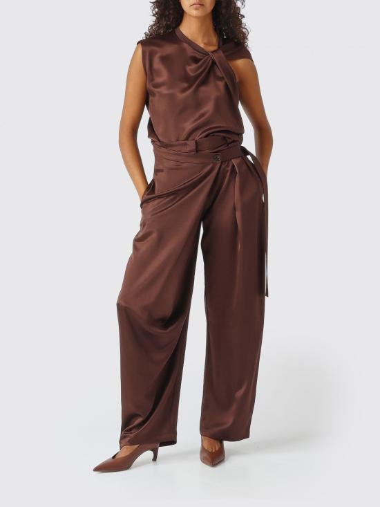 26FW 핑코 반팔 티셔츠 105526A3JP L86 Cocoa - PINKO