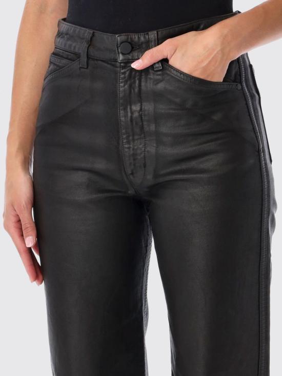 26FW 르메르 하이 라이즈 스트레이트 팬츠 PA1226LD1083 BR532 Black - LEMAIRE