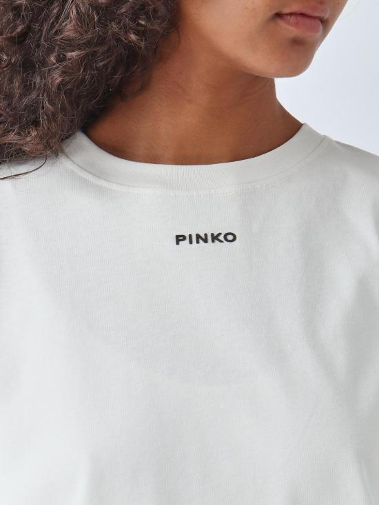 26FW 핑코 반팔 티셔츠 100373A3HK Z10 White - PINKO