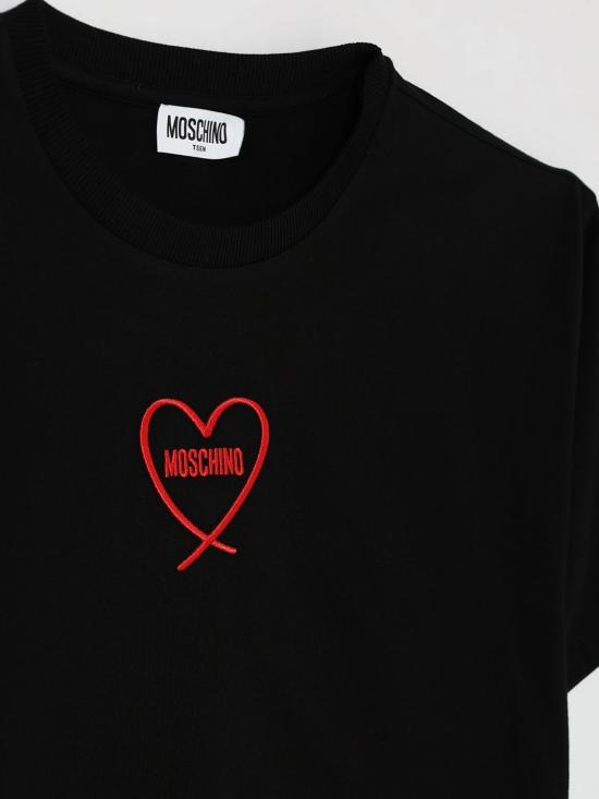 26FW [키즈] 모스키노 풀오버 HDM078LAA10 60100 Black - MOSCHINO