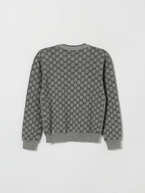 26FW [키즈] 구찌 GG 울 자카드 834349XKEZO 1018 Grey - GUCCI