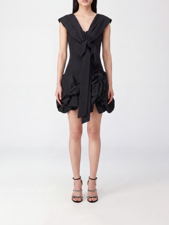 26SS 마그다뷰트림 롱 원피스 219526 Black