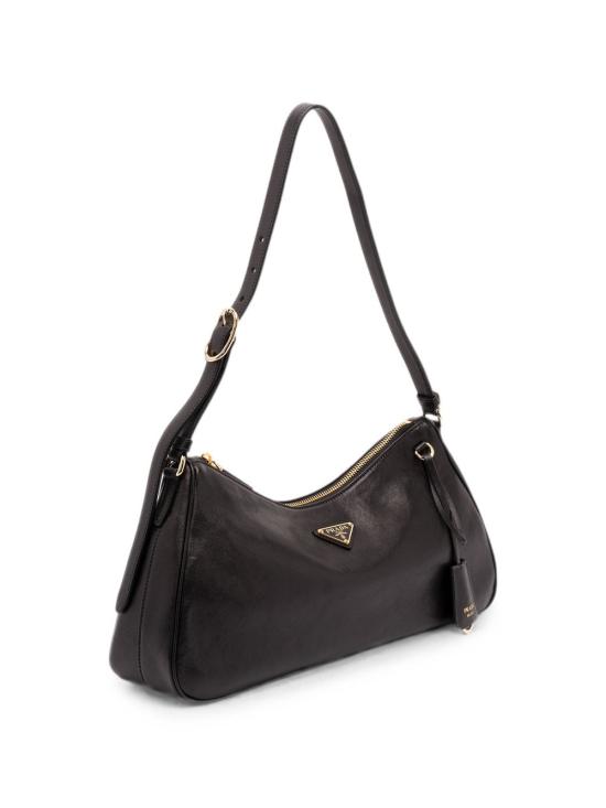 26FW 프라다 삼각로고 레더 숄더백 1BC303 2ZUCF0002 BLACK - PRADA