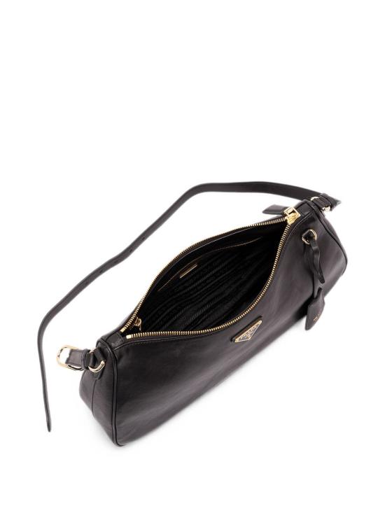 26FW 프라다 삼각로고 레더 숄더백 1BC303 2ZUCF0002 BLACK - PRADA