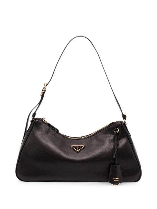 26FW 프라다 삼각로고 레더 숄더백 1BC303 2ZUCF0002 BLACK
