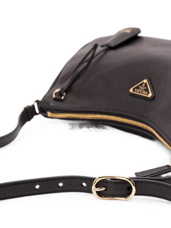 26FW 프라다 삼각로고 레더 숄더백 1BC303 2ZUCF0002 BLACK - PRADA