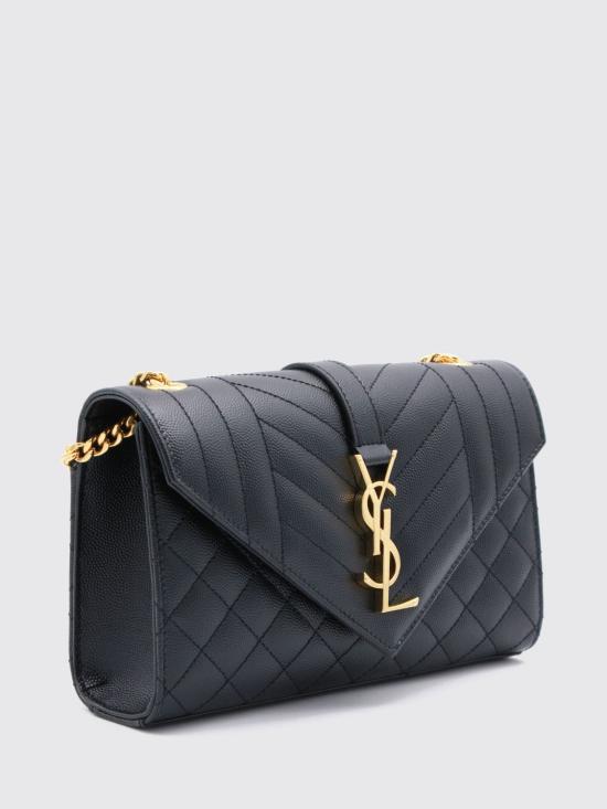 26FW 생로랑 모노그램 엔벨로프 스몰백 600195BOW91 1000 Black - SAINT LAURENT
