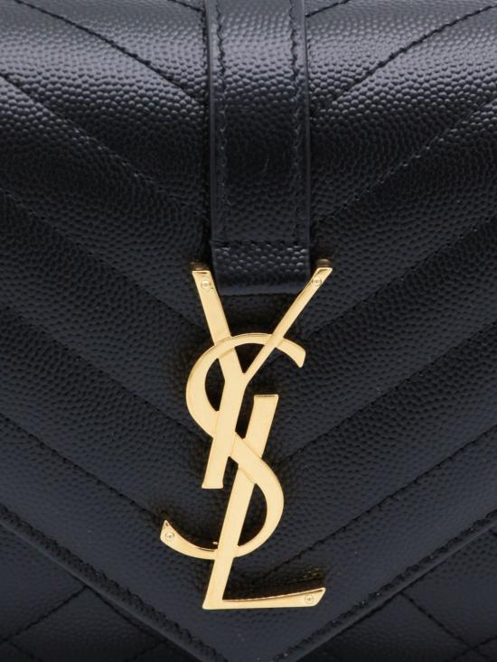 26FW 생로랑 모노그램 엔벨로프 스몰백 600195BOW91 1000 Black - SAINT LAURENT
