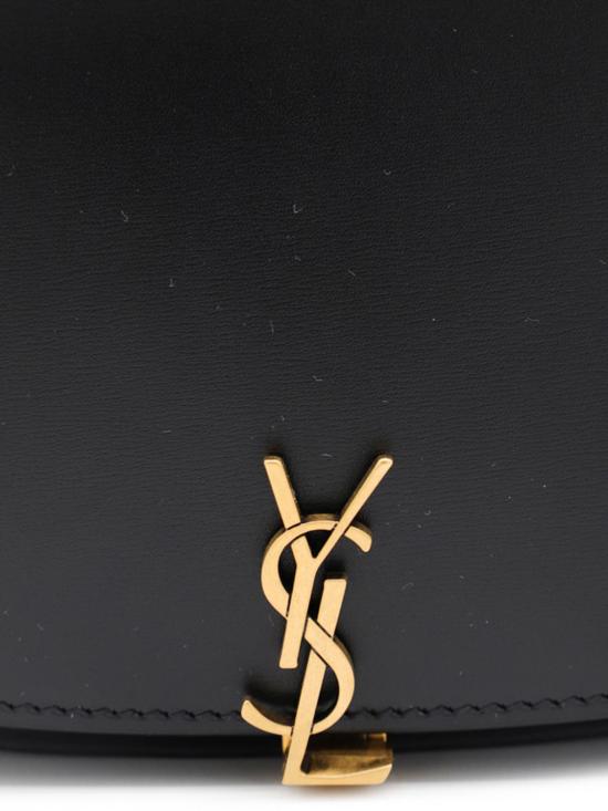 26FW 생로랑 박스 미니 볼테르 하프 문 숄더백 7796420SX0W 1000 Black - SAINT LAURENT
