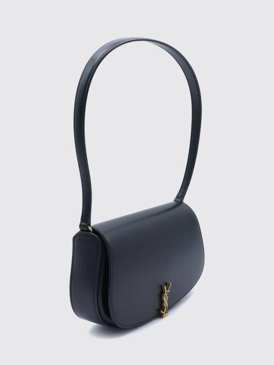 26FW 생로랑 박스 미니 볼테르 하프 문 숄더백 7796420SX0W 1000 Black - SAINT LAURENT