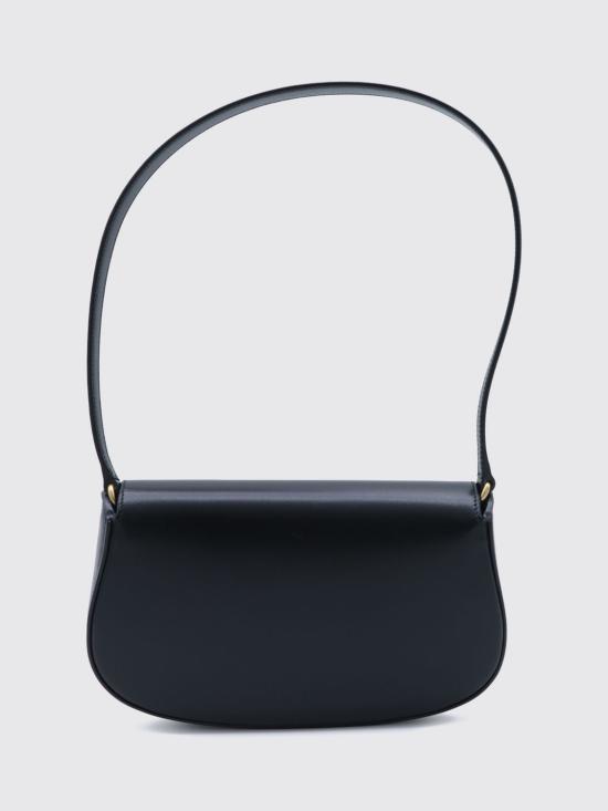 26FW 생로랑 박스 미니 볼테르 하프 문 숄더백 7796420SX0W 1000 Black - SAINT LAURENT