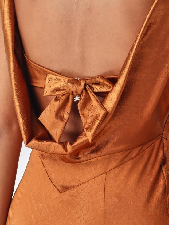 26FW 엘리자베타프랜치 롱 원피스 ABR0567E2 FK3 Brown - ELISABETTA FRANCHI