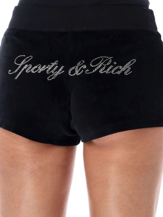 26FW 스포티앤리치 숏팬츠 SH05771326BA01 4 Black - SPORTY & RICH