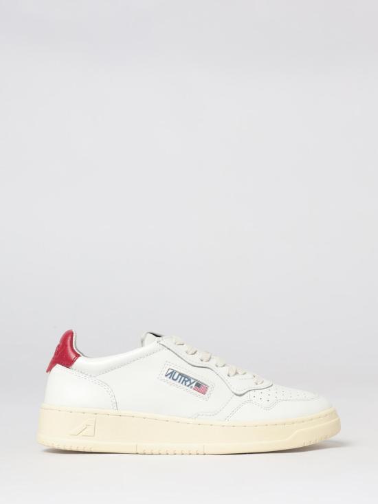 26FW 오트리 메달리스트 로우 레더 스니커즈 AULW LL87 White