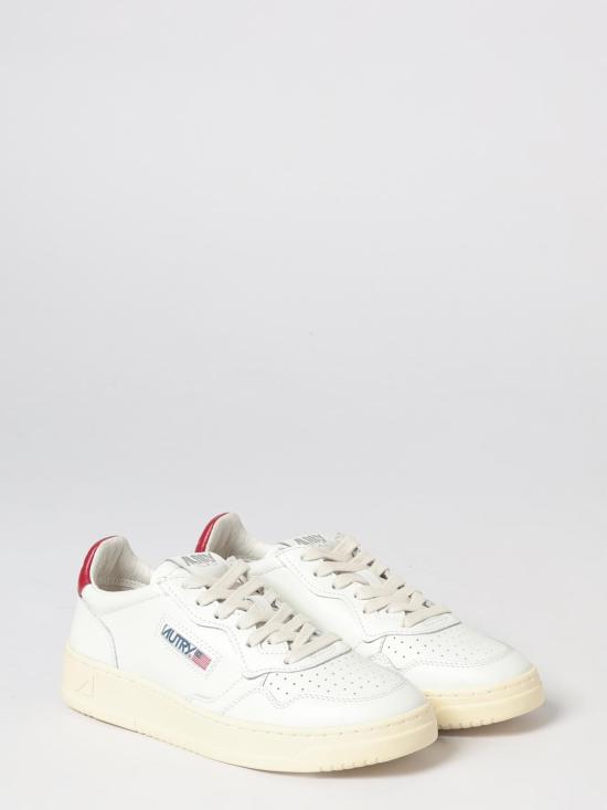 26FW 오트리 메달리스트 로우 레더 스니커즈 AULW LL87 White - AUTRY