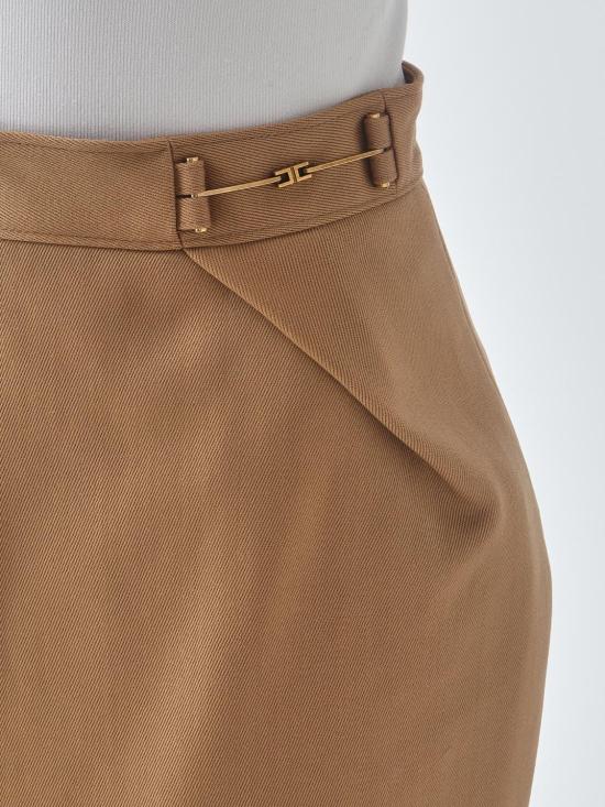 26FW 엘리자베타프랜치 스커트 GO25067E2 AI6 Leather - ELISABETTA FRANCHI