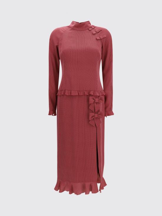 26FW 알레산드라리치 롱 원피스 FABX4399F4819 1784 Burgundy - ALESSANDRA RICH