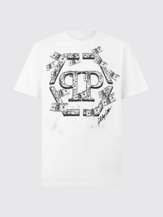 26FW 필립 플레인 반팔 티셔츠 FAFCMTK9117PJY002N 01 White - PHILIPP PLEIN