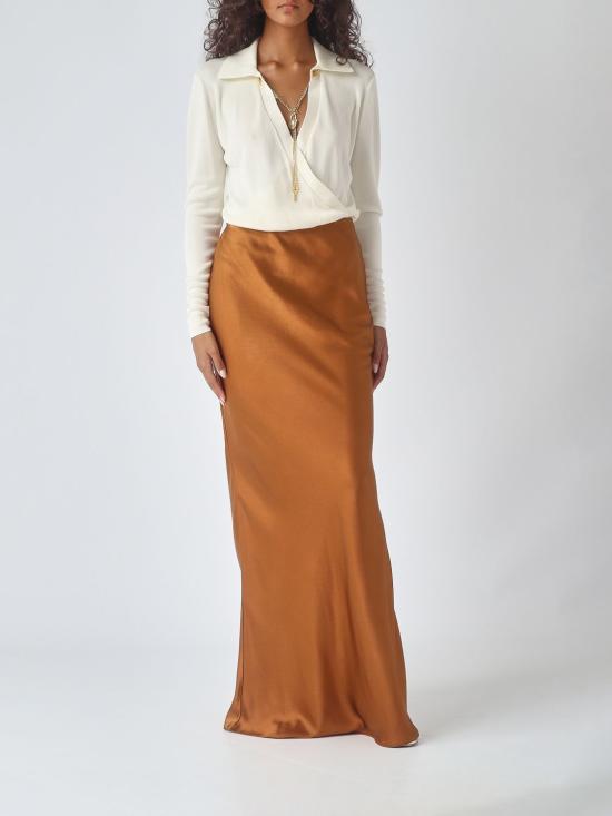 26FW 엘리자베타프랜치 스커트 GO19767E2 FK3 Brown - ELISABETTA FRANCHI