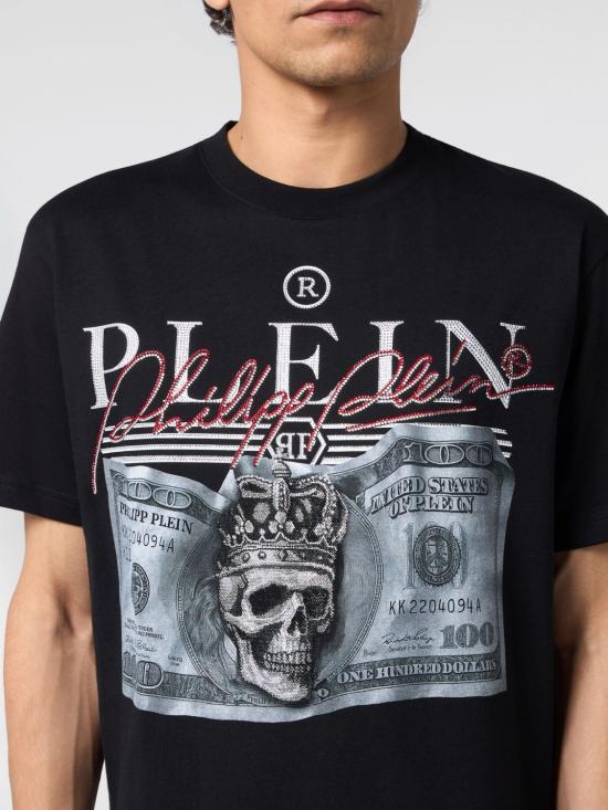 26FW 필립 플레인 반팔 티셔츠 FAFCMTK9128PJY002N 02 Black - PHILIPP PLEIN