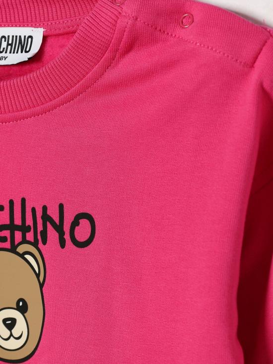 26FW [키즈] 모스키노 풀오버 MUF06HLCA83 51450 Violet - MOSCHINO