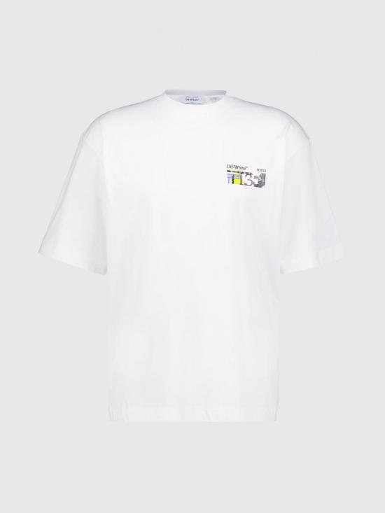 26FW 오프화이트 반팔 티셔츠 44MAA120F26J00Z 100 White - OFF WHITE
