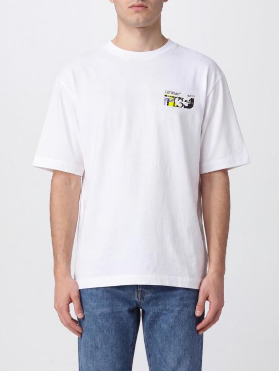 26FW 오프화이트 반팔 티셔츠 44MAA120F26J00Z 100 White