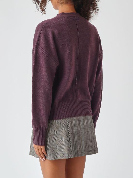 26FW 핑코 스웨터 107212A3G1 W63 Plum - PINKO