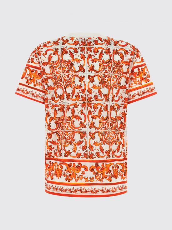 26FW 돌체앤가바나 반팔 티셔츠 F8V42TGDDT6 S9000 Orange - DOLCE & GABBANA