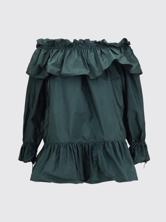 26SS 생로랑 롱 원피스 871287Y1I02 3004 Green - SAINT LAURENT