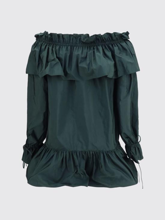 26SS 생로랑 롱 원피스 871287Y1I02 3004 Green - SAINT LAURENT
