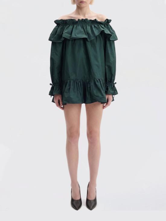 26SS 생로랑 롱 원피스 871287Y1I02 3004 Green