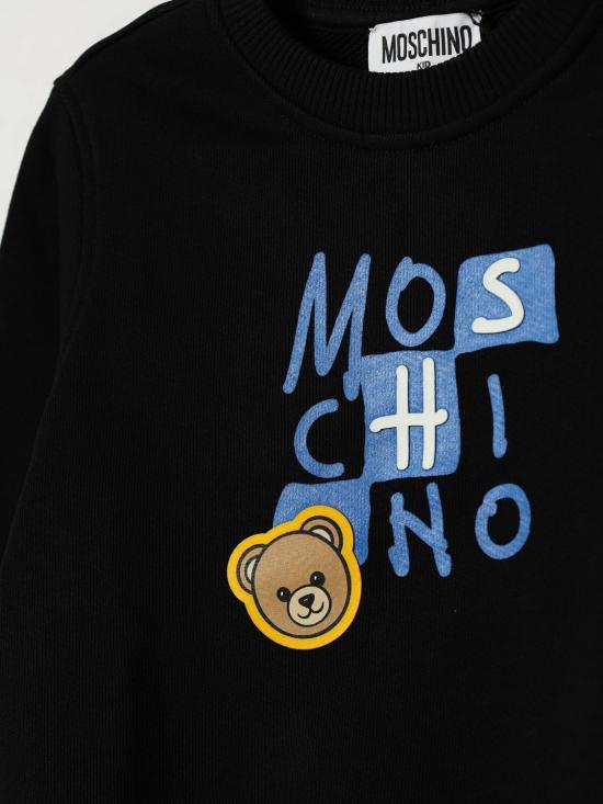 26FW [키즈] 모스키노 풀오버 HZF08VLCA77 60100 Black - MOSCHINO