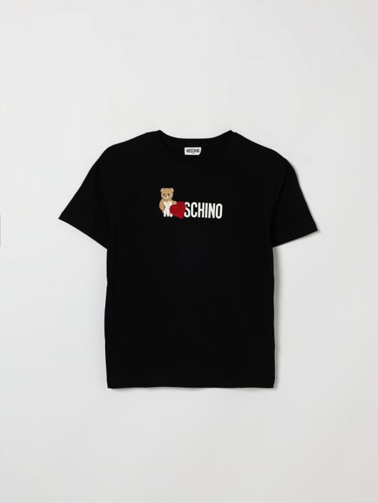 26FW [키즈] 모스키노 티셔츠 H1M060LBA11 60100 Black