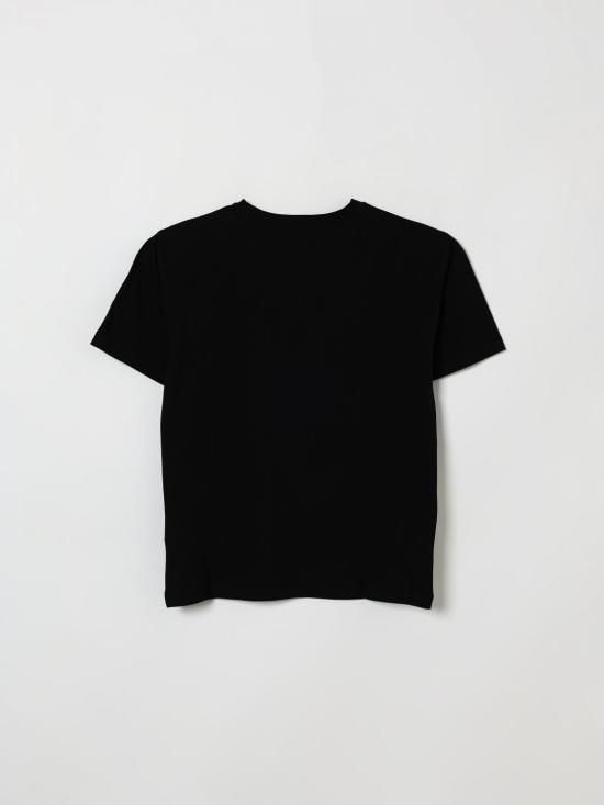 26FW [키즈] 모스키노 티셔츠 H1M060LBA11 60100 Black - MOSCHINO