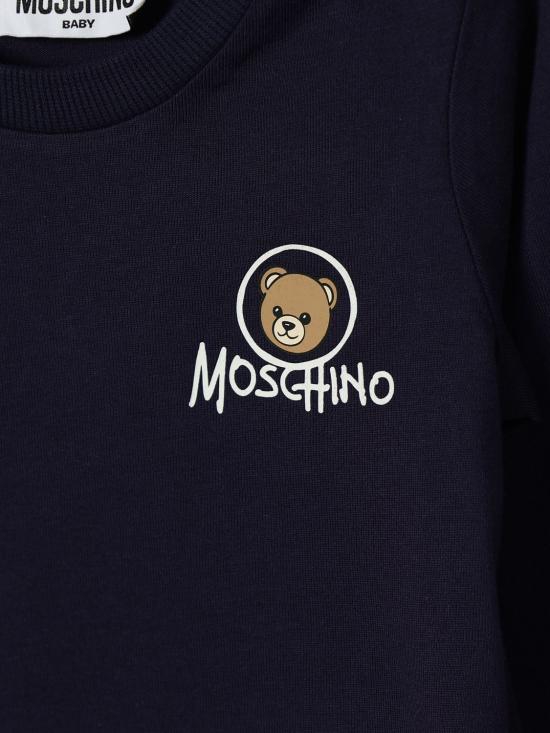 26FW [키즈] 모스키노 티셔츠 MRO014LAA34 40016 Navy - MOSCHINO