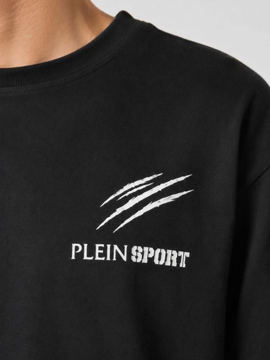 26FW 플레인스포츠 반팔 티셔츠 FAFCMTK9163STE003N 02 Black - PLEIN SPORT