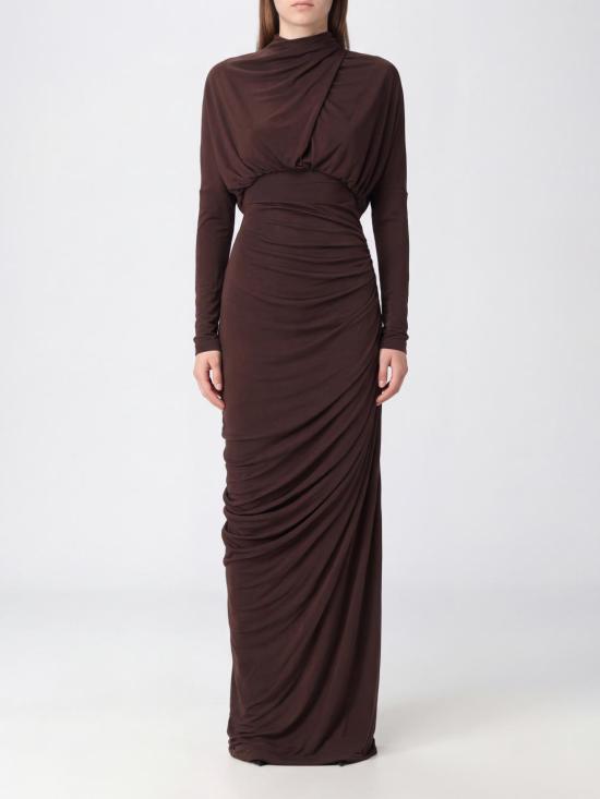 26FW 발망 롱 원피스 DR0000000082 A51 Brown
